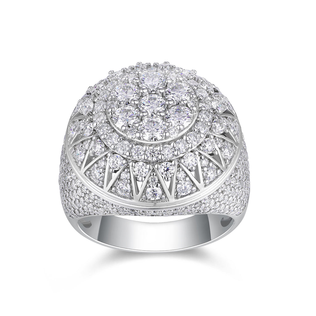 Apex Moissanite Men's Ring in S925 Sterling Silver