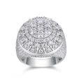 Apex Moissanite Men's Ring in S925 Sterling Silver