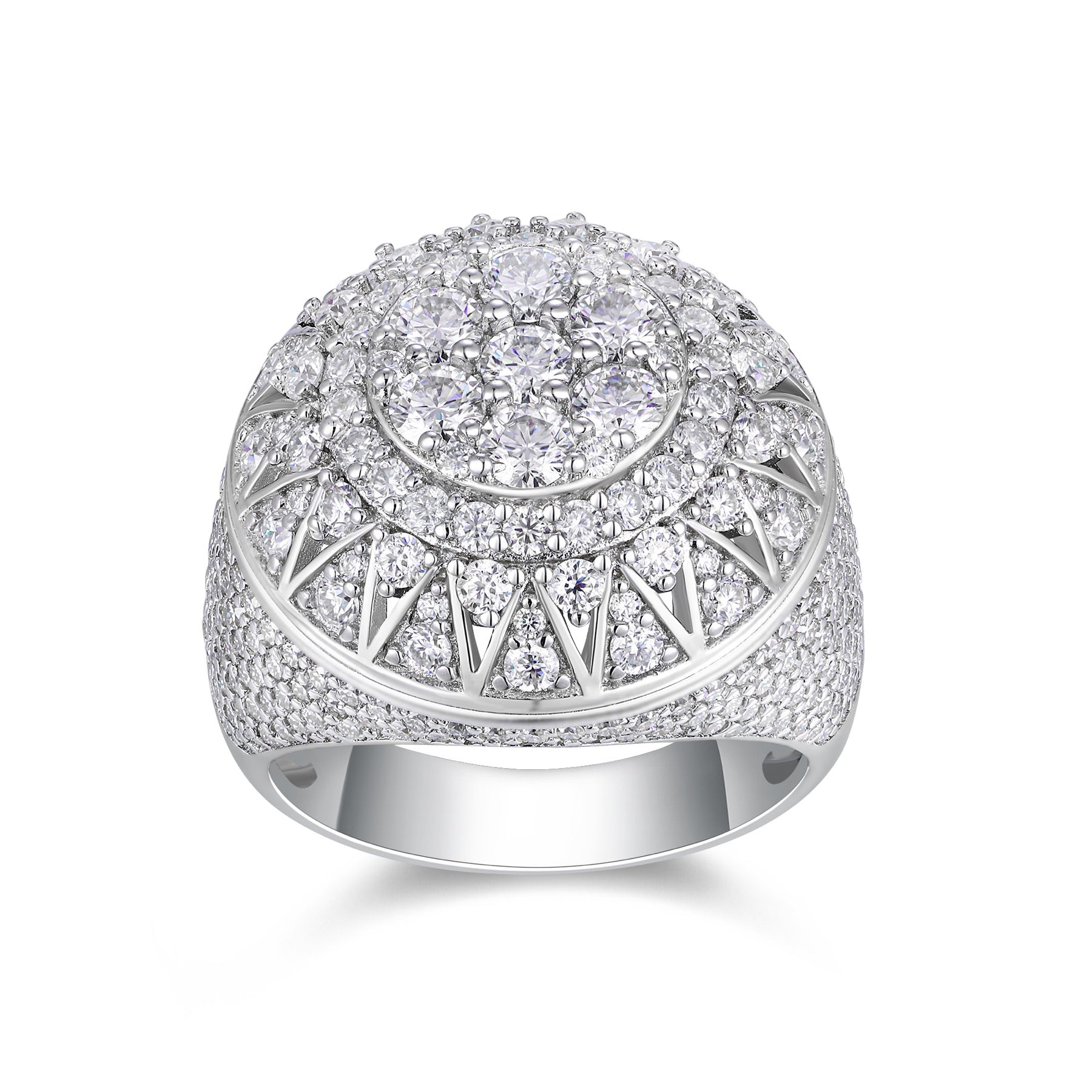 Apex Moissanite Men's Ring in S925 Sterling Silver