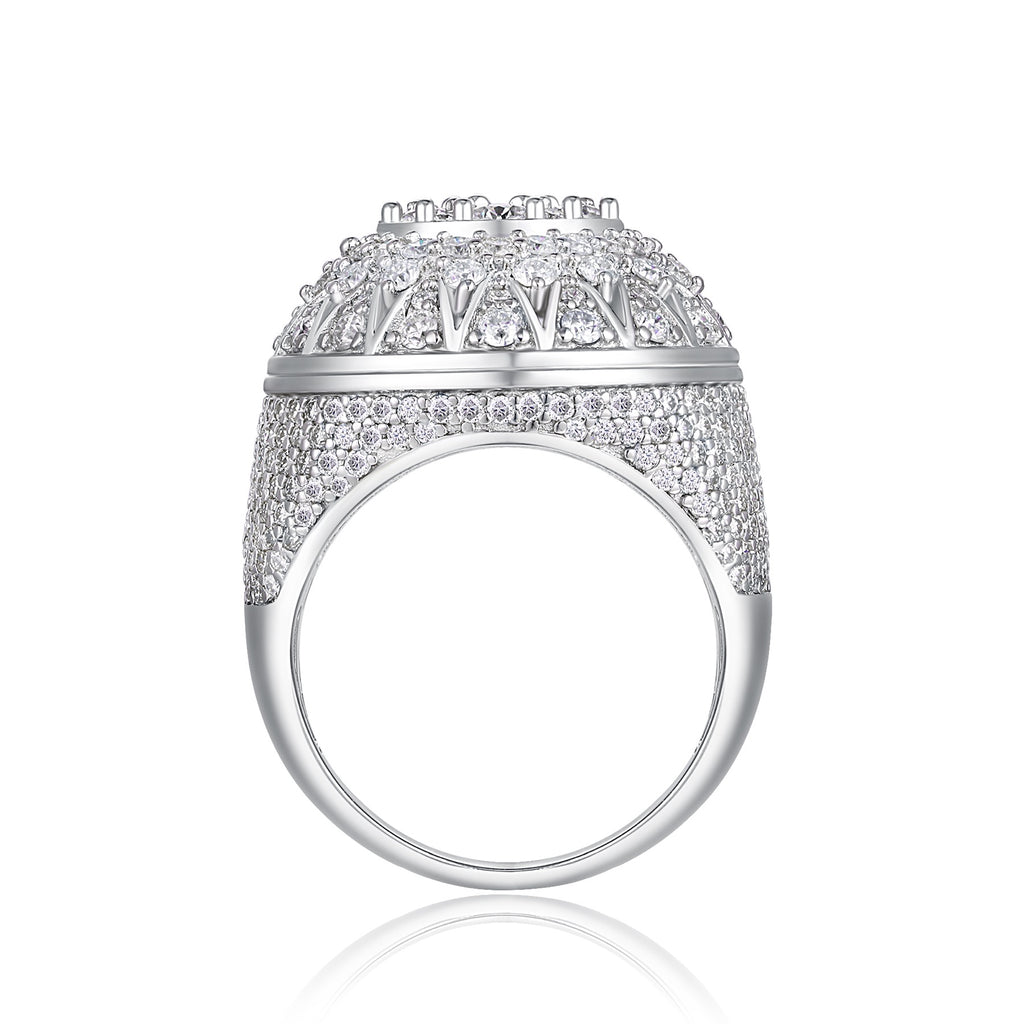 Apex Moissanite Men's Ring in S925 Sterling Silver