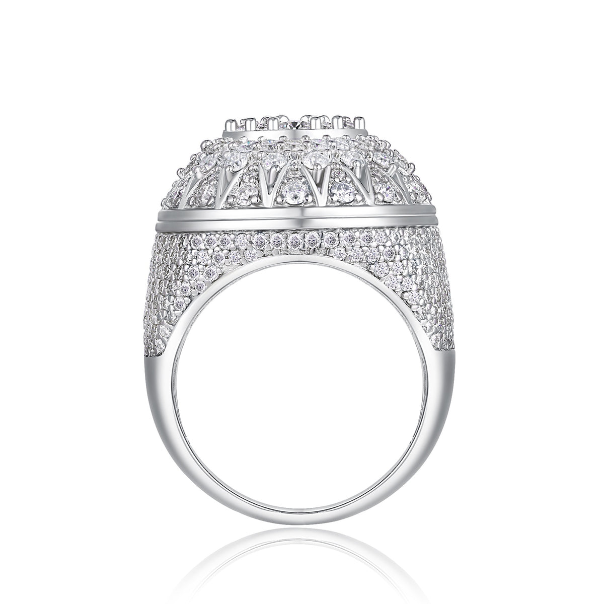 Apex Moissanite Men's Ring in S925 Sterling Silver