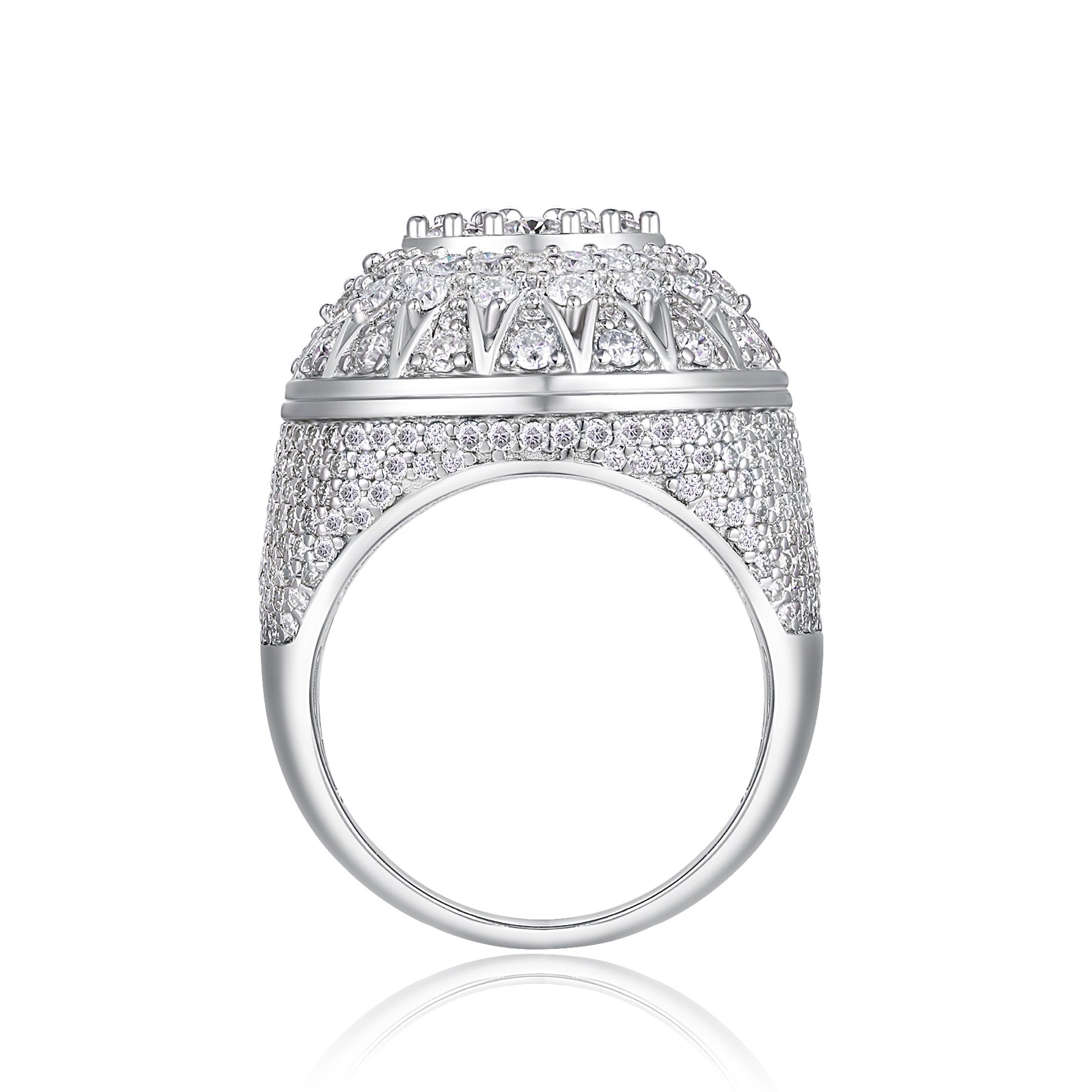 Apex Moissanite Men's Ring in S925 Sterling Silver