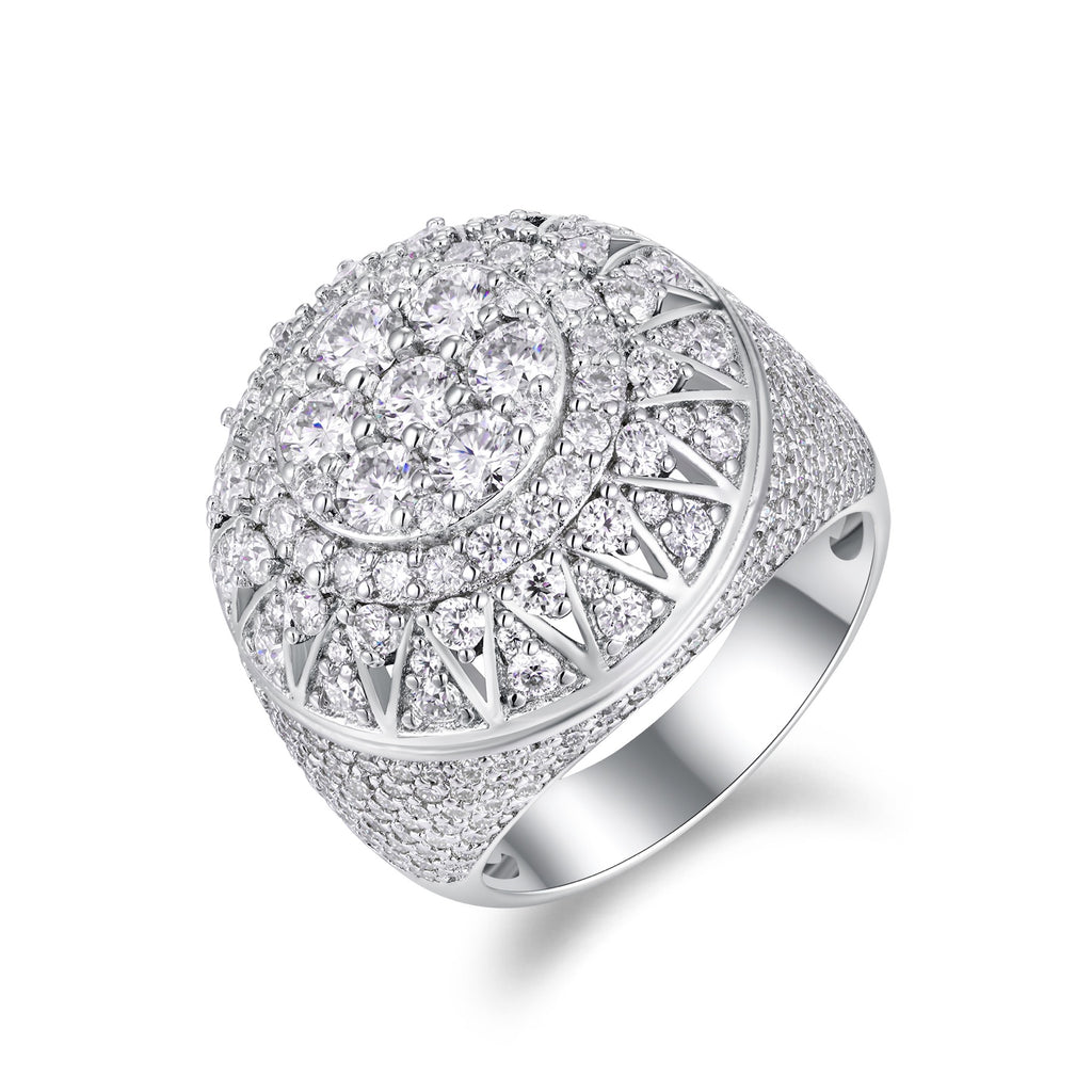Apex Moissanite Men's Ring in S925 Sterling Silver