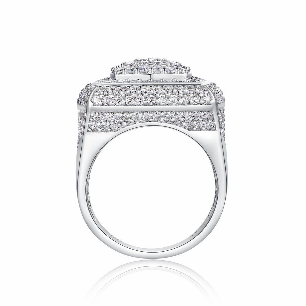 Emperor Moissanite Men's Ring in S925 Sterling Silver