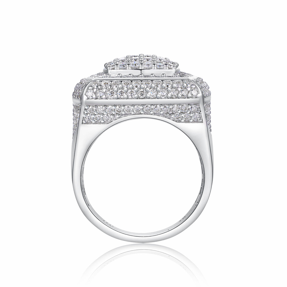 Emperor Moissanite Men's Ring in S925 Sterling Silver