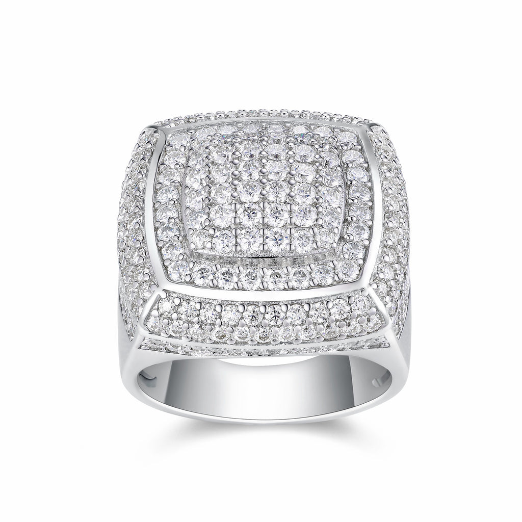 Emperor Moissanite Men's Ring in S925 Sterling Silver