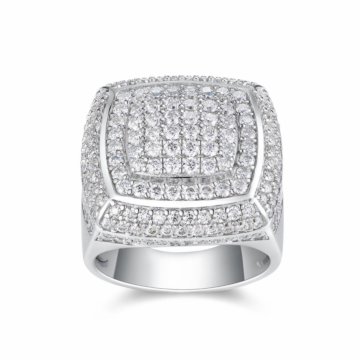 Emperor Moissanite Men's Ring in S925 Sterling Silver