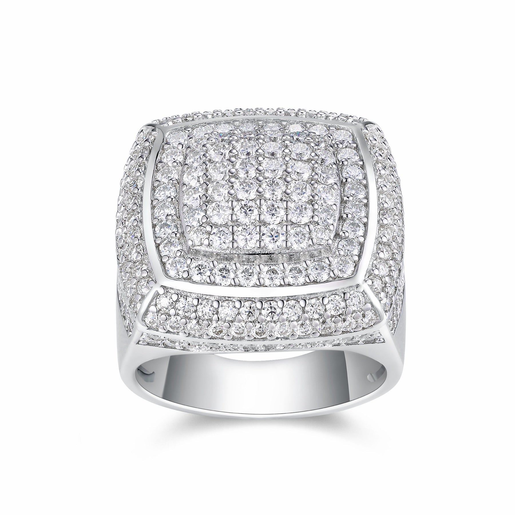 Emperor Moissanite Men's Ring in S925 Sterling Silver