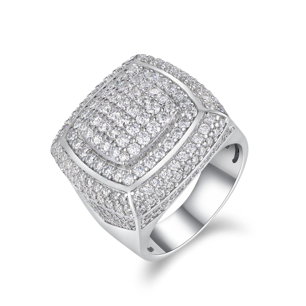 Emperor Moissanite Men's Ring in S925 Sterling Silver