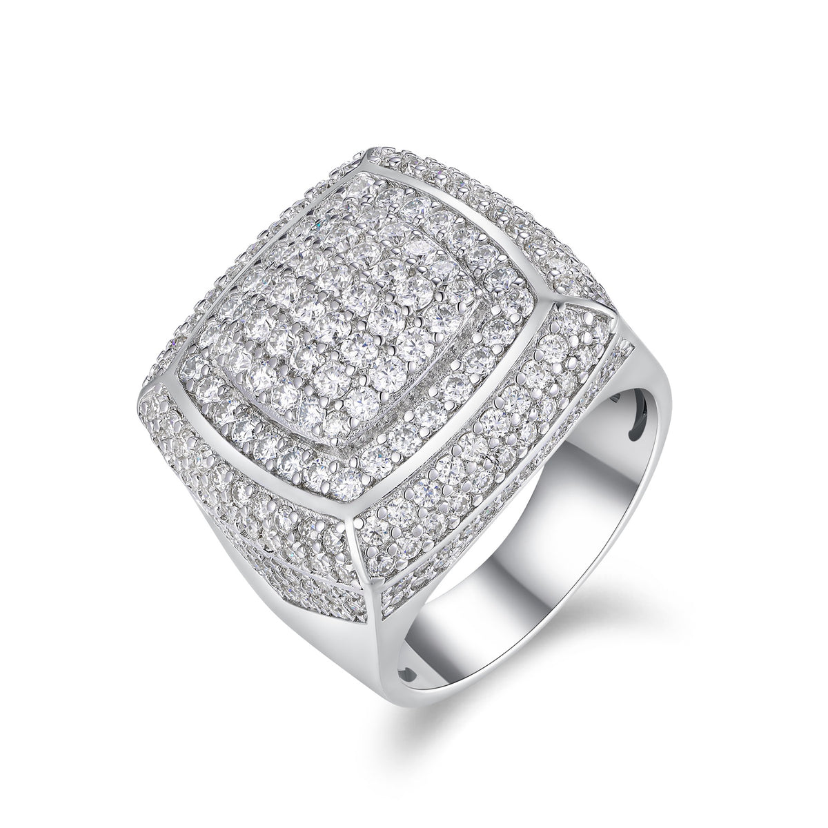 Emperor Moissanite Men's Ring in S925 Sterling Silver