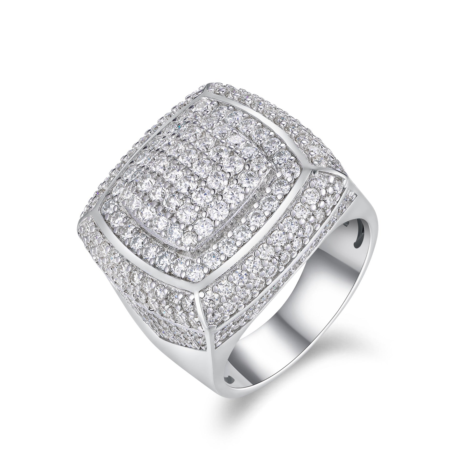 Emperor Moissanite Men's Ring in S925 Sterling Silver
