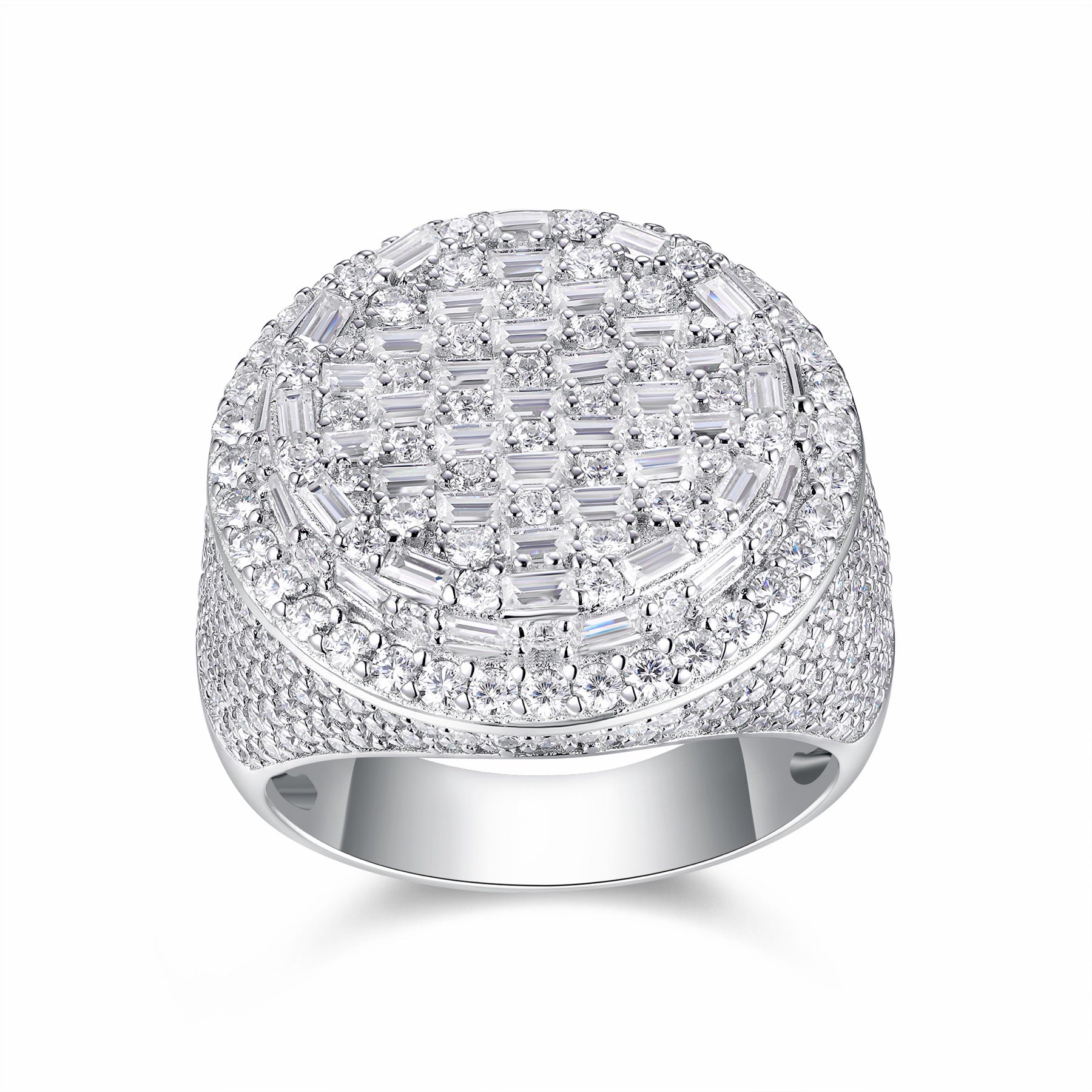 Vanguard Moissanite Men's Ring in S925 Sterling Silver
