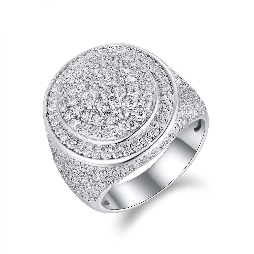 Kingpin Moissanite Men's Ring in S925 Sterling Silver