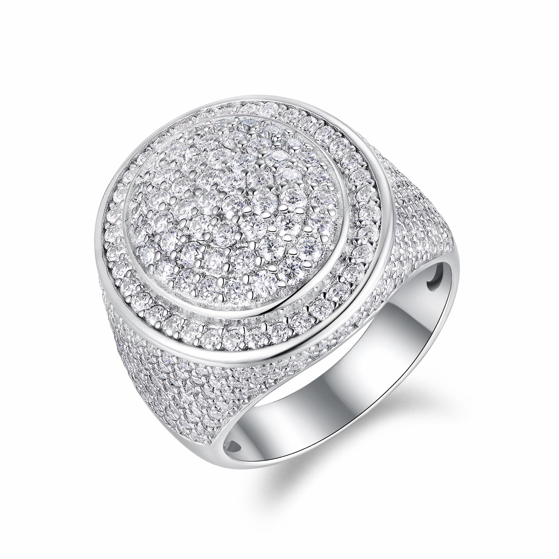 Kingpin Moissanite Men's Ring in S925 Sterling Silver