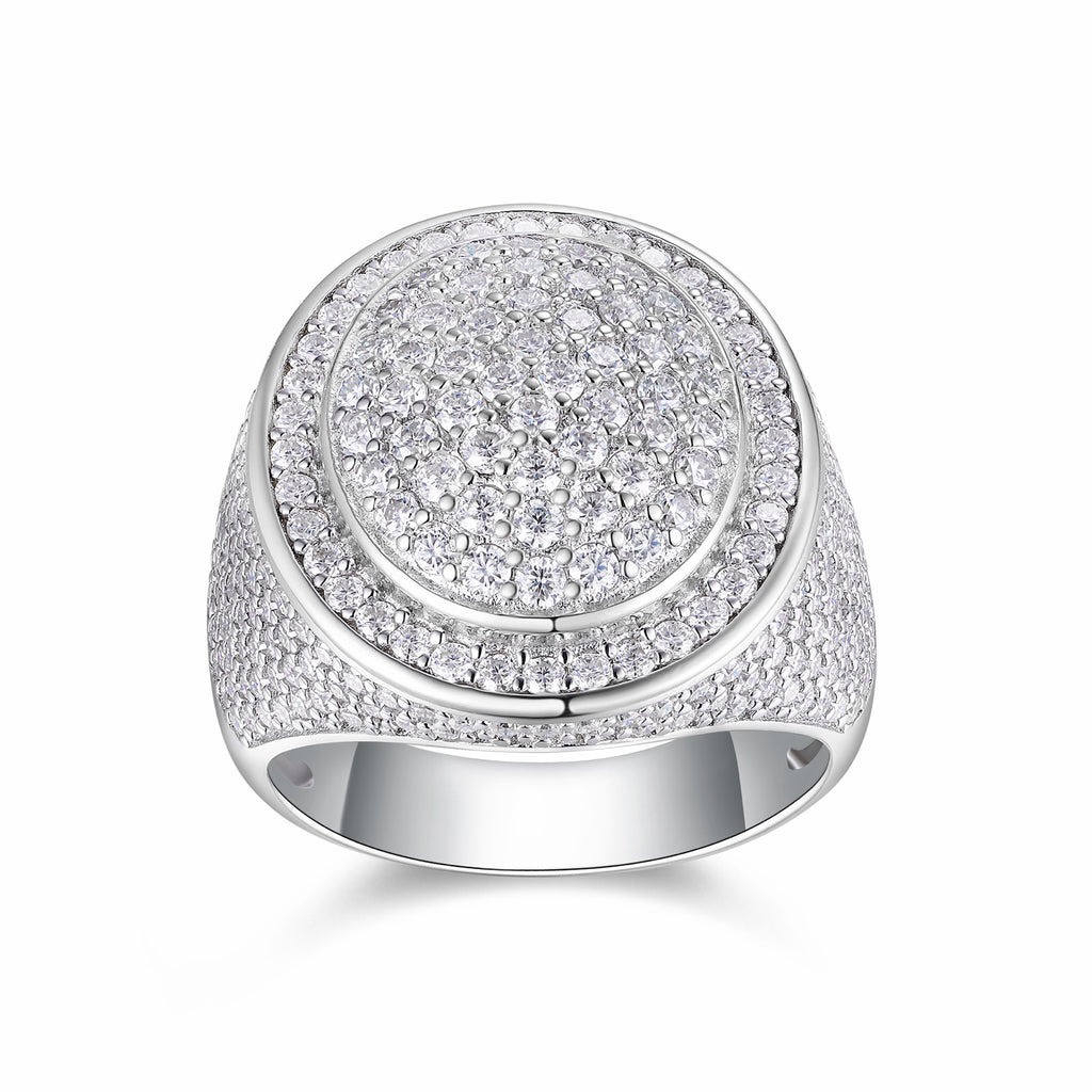 Kingpin Moissanite Men's Ring in S925 Sterling Silver