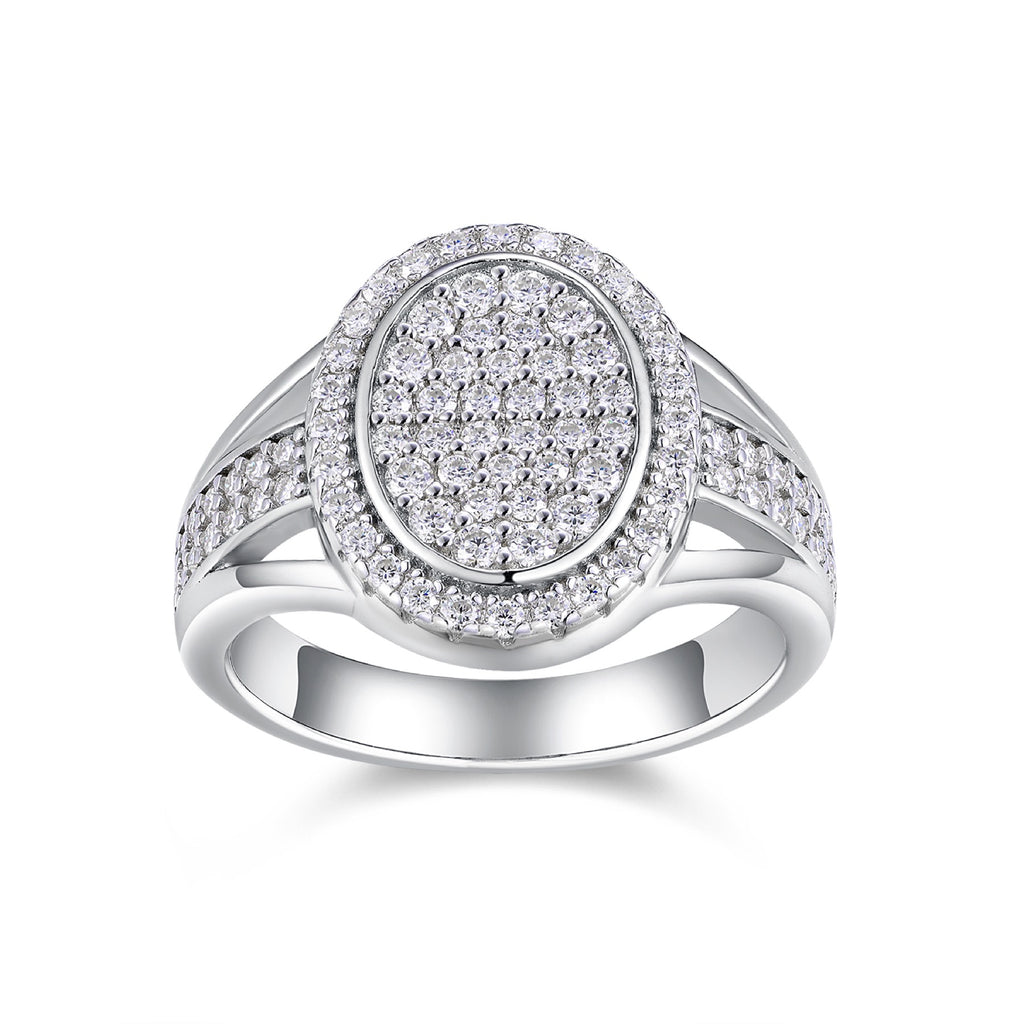 Nova Moissanite Men's Ring in S925 Sterling Silver