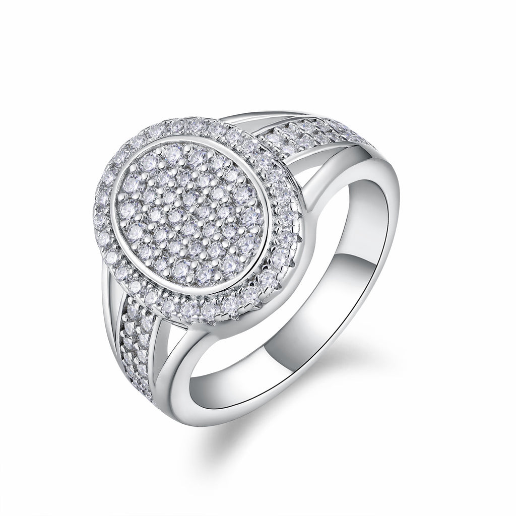 Nova Moissanite Men's Ring in S925 Sterling Silver