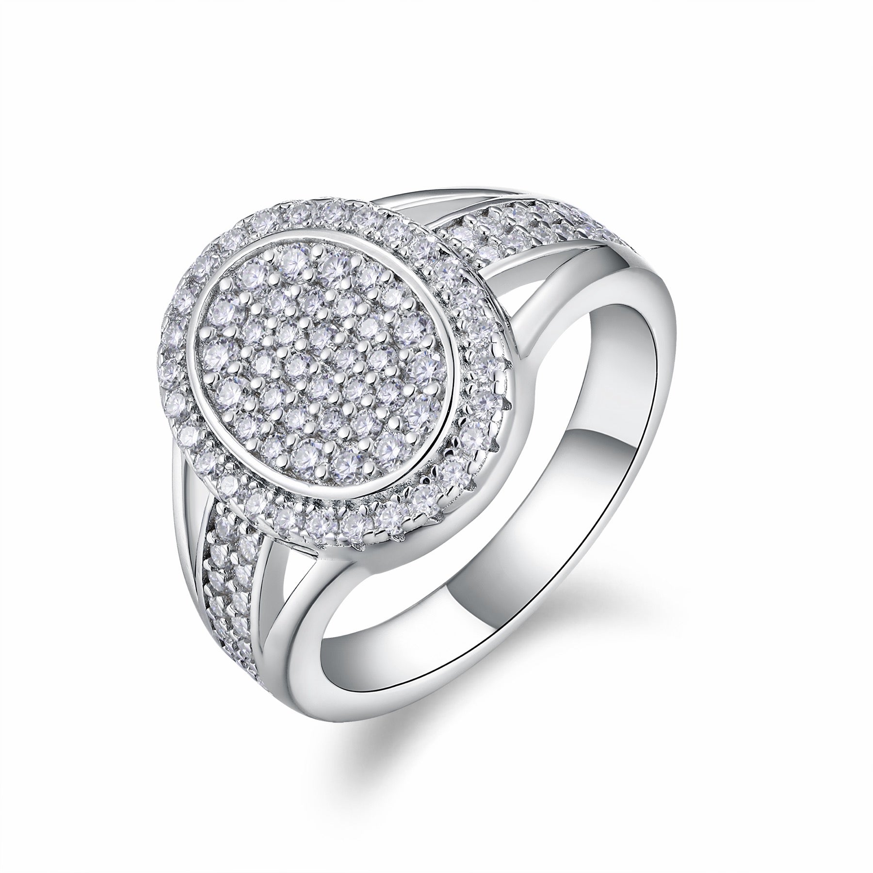 Nova Moissanite Men's Ring in S925 Sterling Silver