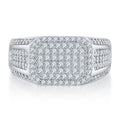 Anvil Moissanite Men's Ring in S925 Sterling Silver