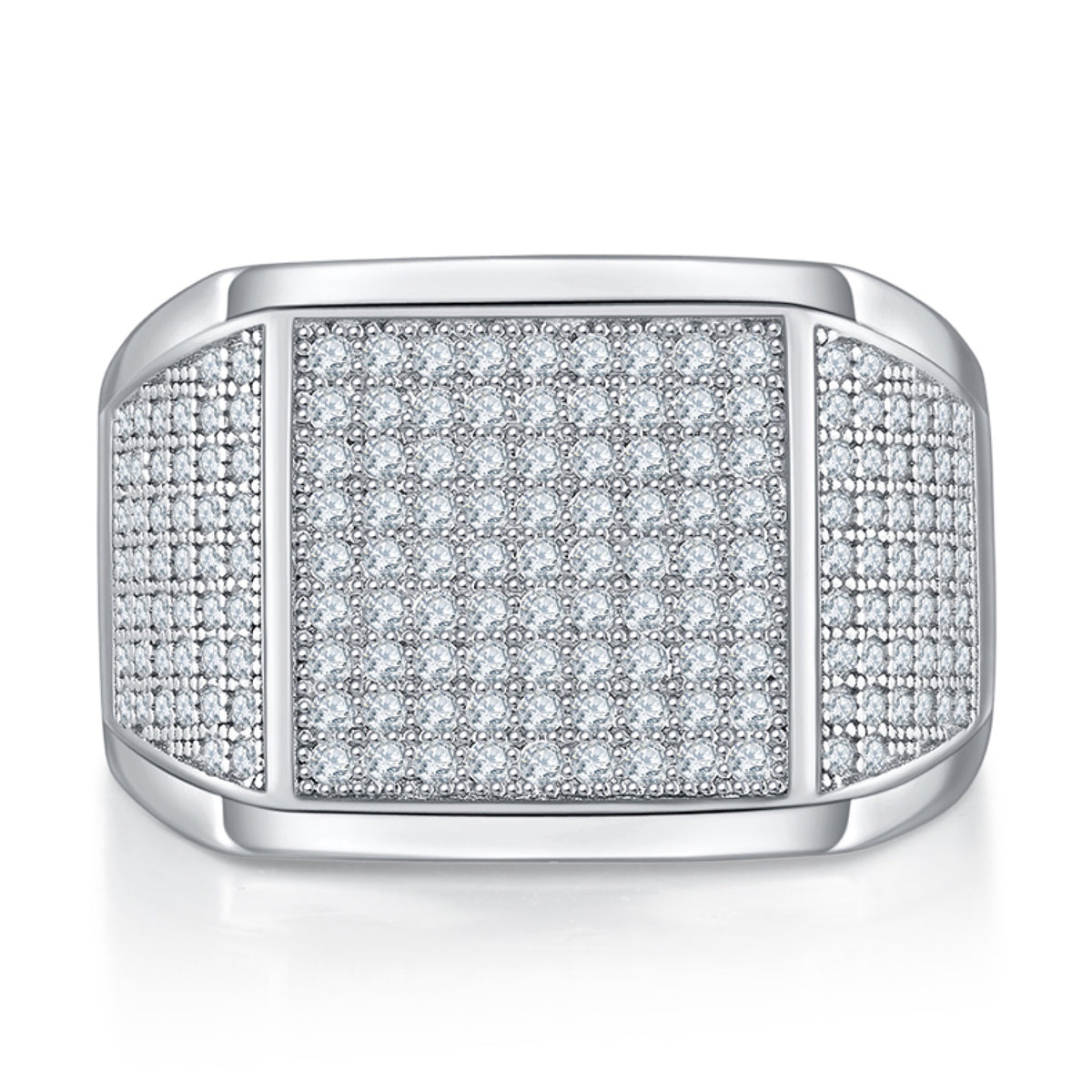 Mason Moissanite Men's Ring in S925 Sterling Silver