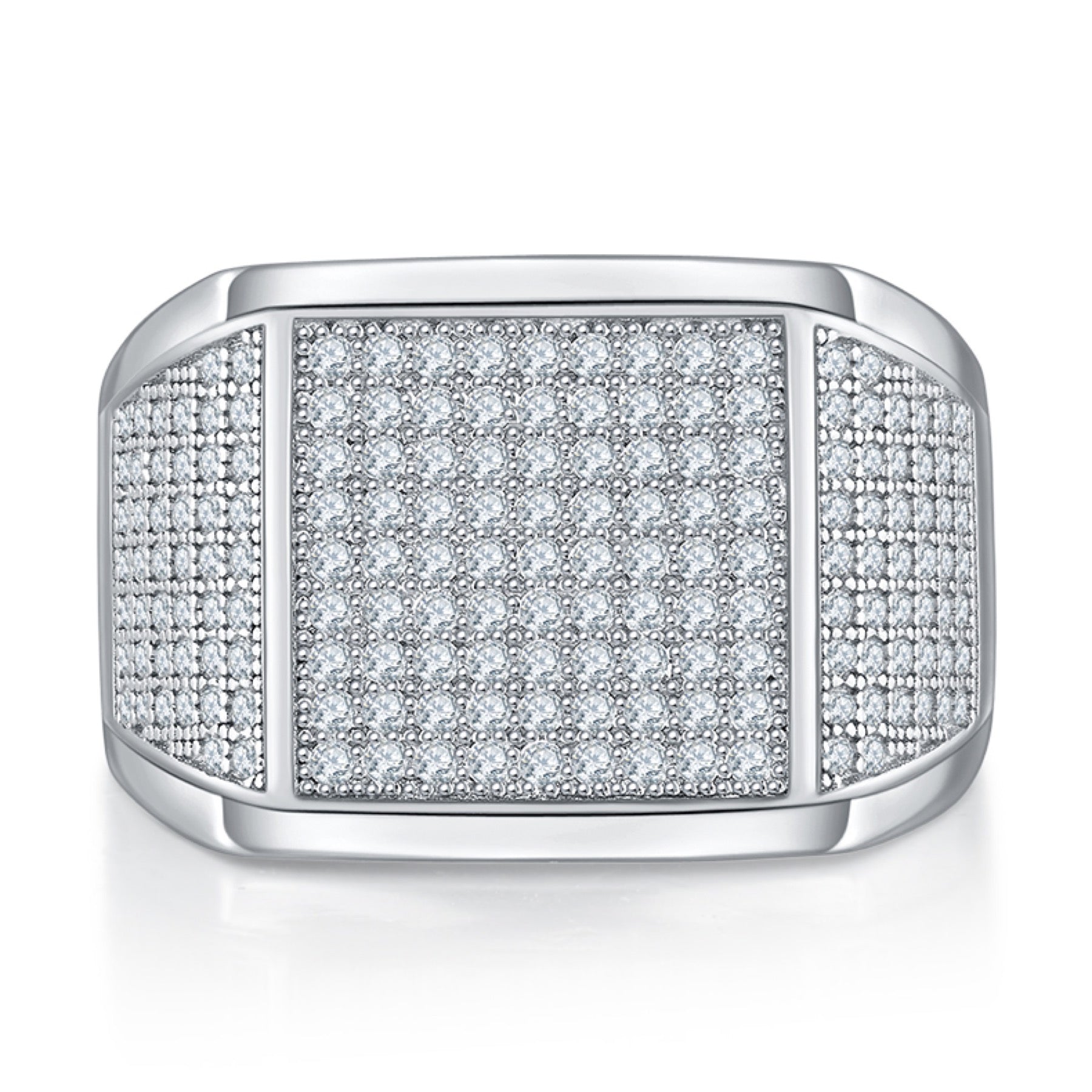 Mason Moissanite Men's Ring in S925 Sterling Silver