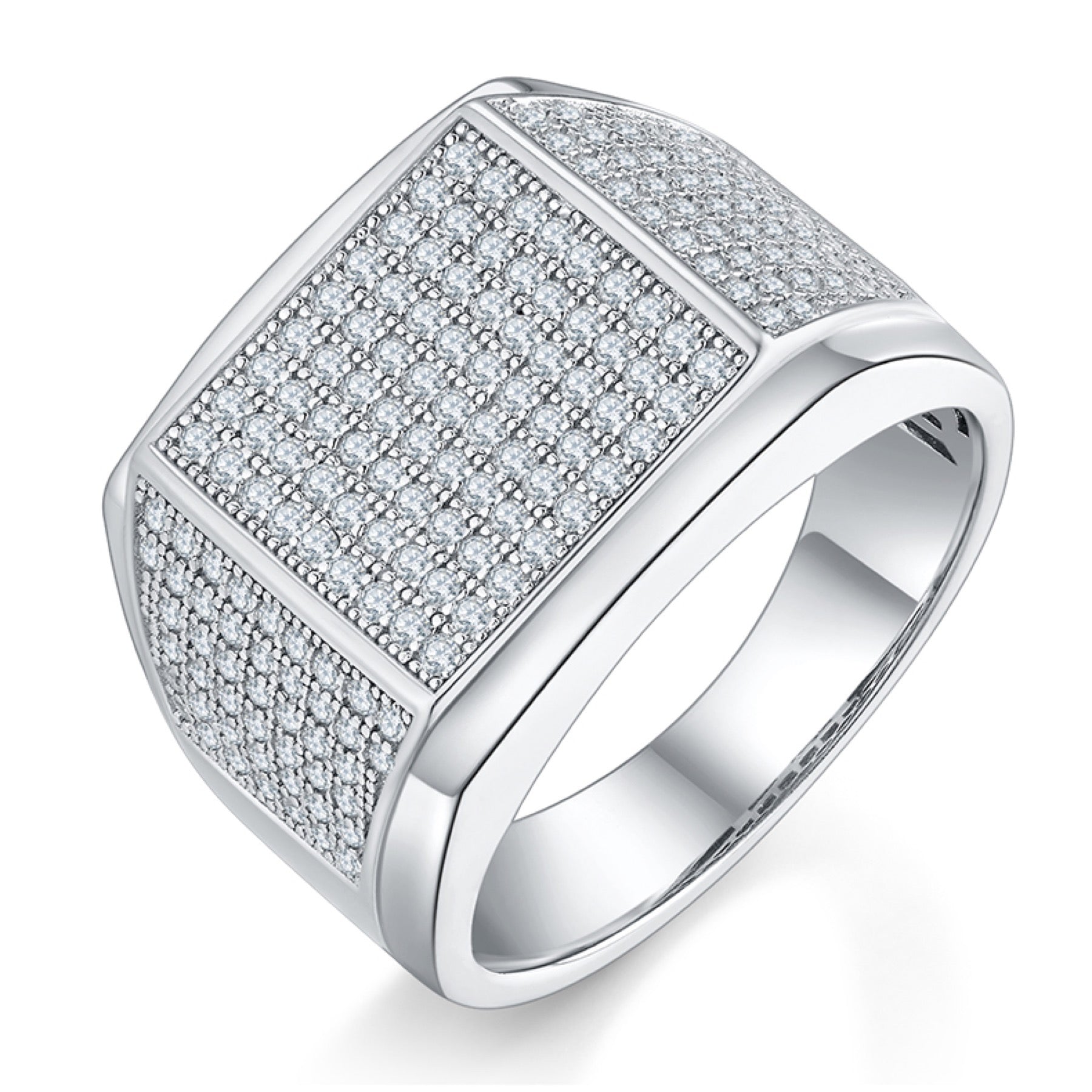 Mason Moissanite Men's Ring in S925 Sterling Silver