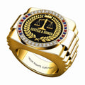 Justice and Honor Legal Ring with Scales of Justice