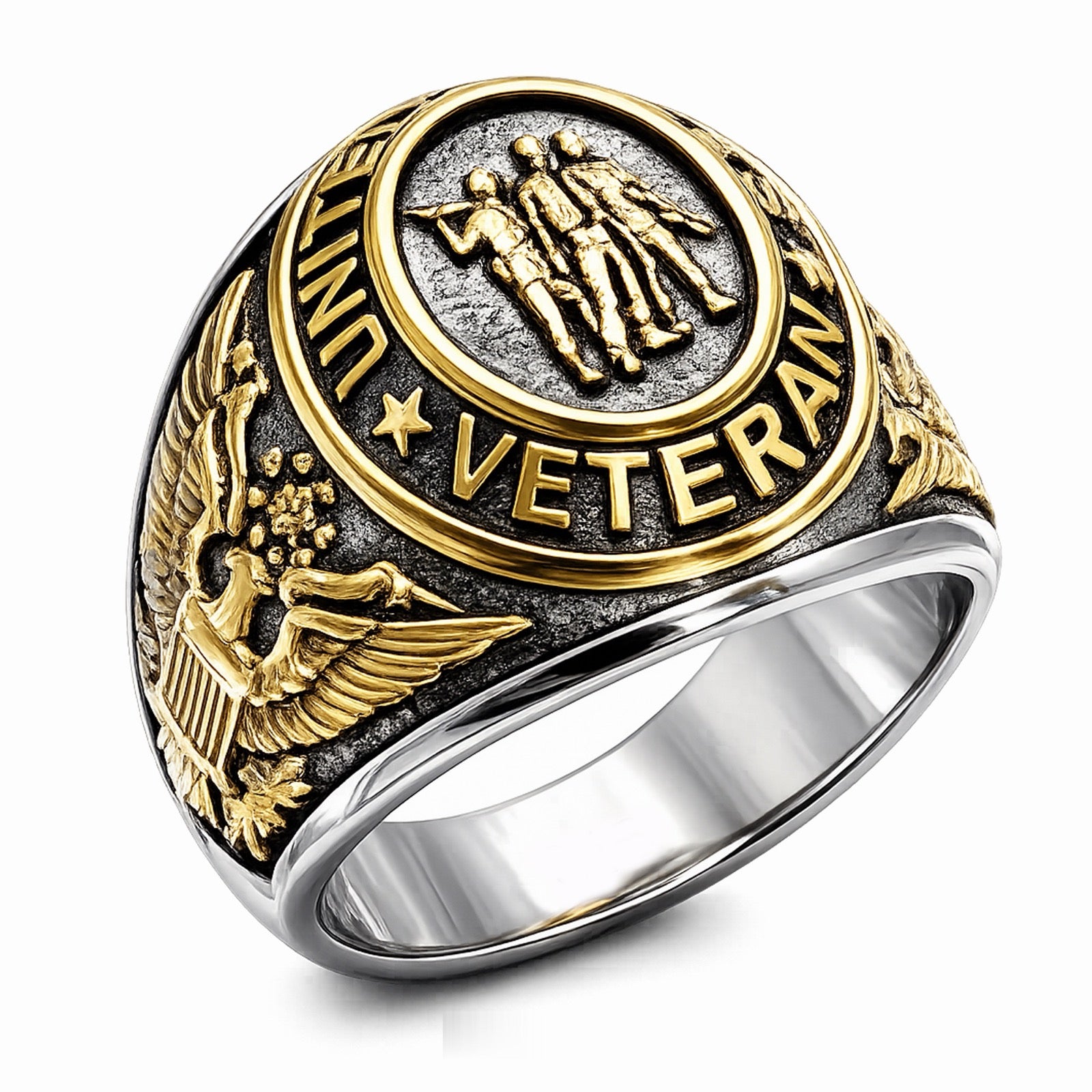 US Veterans Memorial Tribute Ring