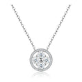 Girotondo Moissanite Circle Necklace in Sterling Silver