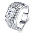 Marshal 1 Carat Moissanite Men's Ring in Sterling Silver