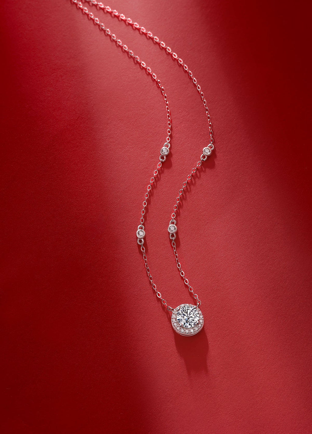 Stardust Pendant Necklace 2ct in 925 sterling silver