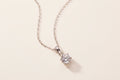 Declaration 1ct moissanite solitaire pendant necklace in 925 sterling silver