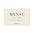 MYNSU gift card for moissanite and sterling silver jewelry